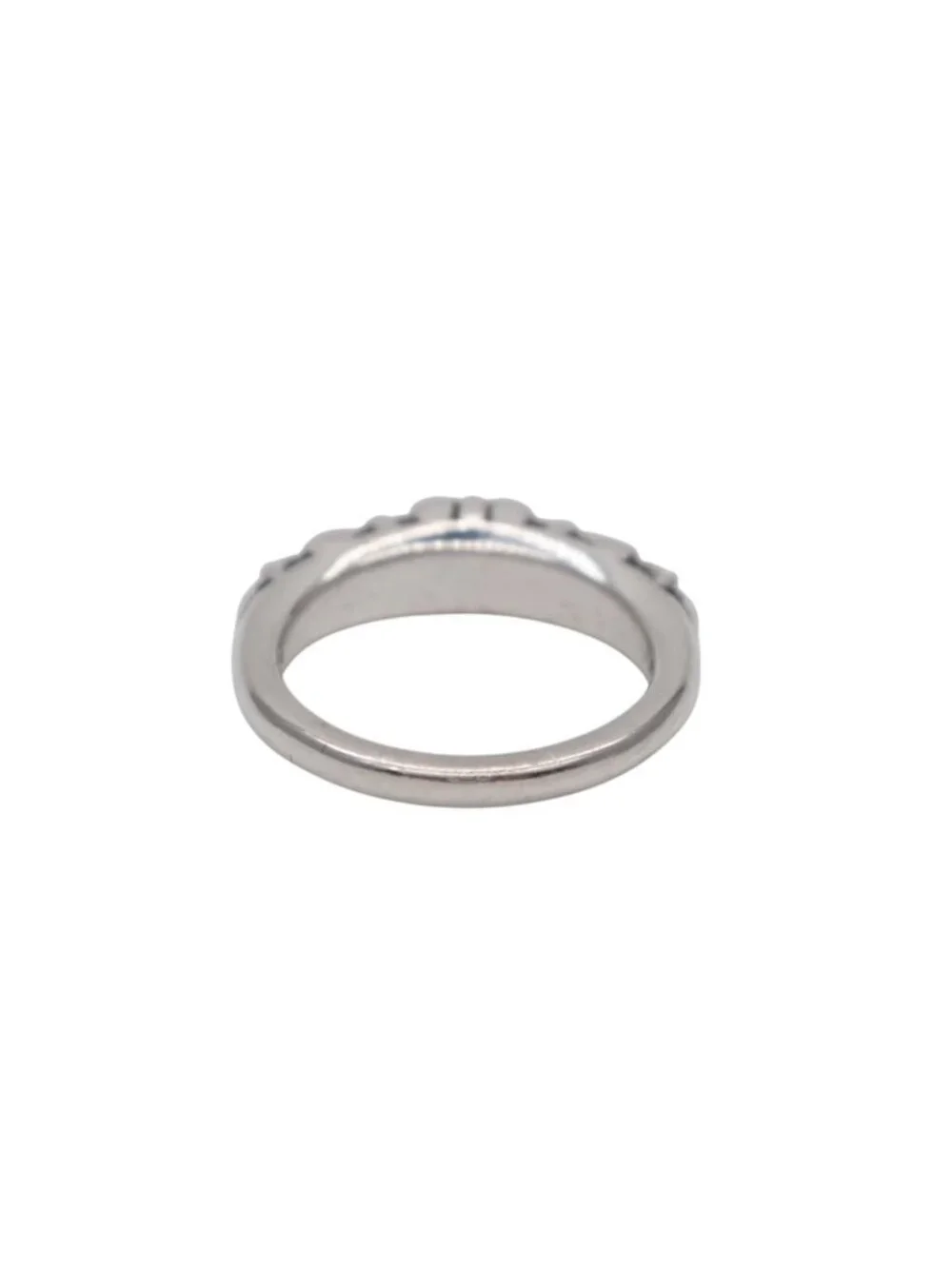 Chrome Hearts Baby Classic Floral Black Sling Ring 925 Sterling Silver